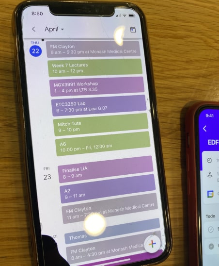 Personal Goggle calendar with manually entered timetable